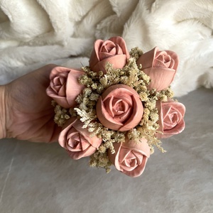 Rózsaszín örök tulipán kehely - esküvő - dekoráció - asztaldísz - Meska.hu