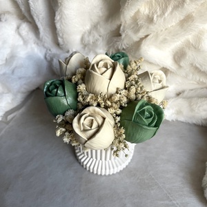 Olíva örök tulipán kehely - esküvő - dekoráció - asztaldísz - Meska.hu