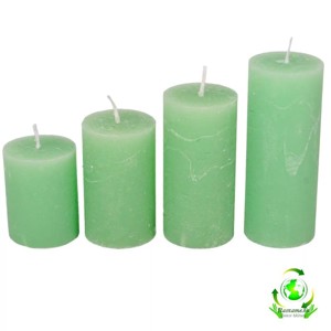 Rusztikus 40 mm lépcsős gyertya szett -  menta, Kellékek & szerszámok, Vegyes alapanyag, Dekorációs gyertya, , MESKA
