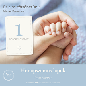 Hónapszámos lapok csomag  Calm Horizon   Letölthető PDF  Amae Visuals - művészet - grafika & illusztráció - digitális - Meska.hu