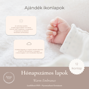 Hónapszámos lapok csomag  Warm Embrance  Letölthető PDF  Amae Visuals - művészet - grafika & illusztráció - digitális - Meska.hu