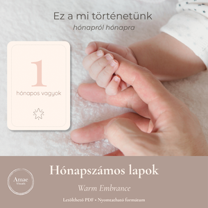 Hónapszámos lapok csomag  Warm Embrance  Letölthető PDF  Amae Visuals - művészet - grafika & illusztráció - digitális - Meska.hu