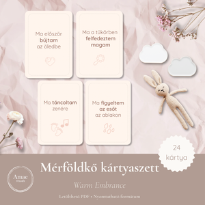 Mérföldkő kártyák  Warm Embrance  Letölthető PDF  Amae Visuals - művészet - grafika & illusztráció - digitális - Meska.hu