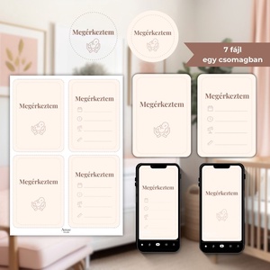 Digitális Megérkeztem kártya szett  Warm Embrance  Amae Visuals - művészet - grafika & illusztráció - digitális - Meska.hu