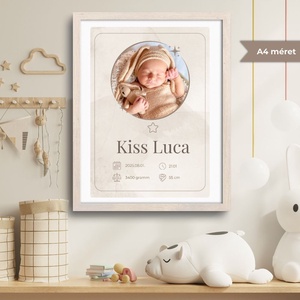 Digitális bababejelentő kártya - Quiet Gold - Amae Visuals - művészet - grafika & illusztráció - digitális - Meska.hu