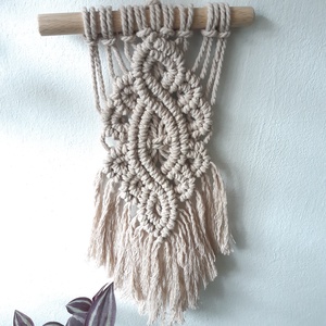 mini makramé fali dekor - otthon & életmód - dekoráció - fali és függő dekoráció - falra akasztható dekor - Meska.hu