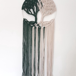 Makramé élet fa - otthon & életmód - dekoráció - fali és függő dekoráció - falra akasztható dekor - Meska.hu