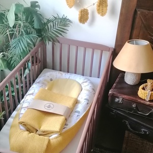 Babafészek szett szafari mintás 5 részes - otthon & életmód - babaszoba, gyerekszoba - babafészek - Meska.hu