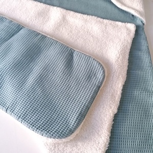 Kapucnis babatakaró+derékalj - otthon & életmód - babaszoba, gyerekszoba - babatakaró, gyerek pléd - Meska.hu