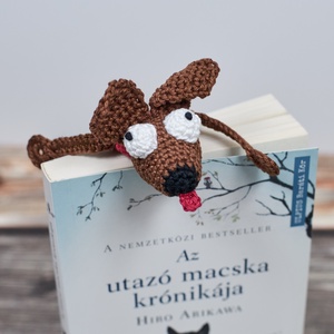 Horgolt könyvjelző KUTYA - könyv & zene - könyvjelző - Meska.hu
