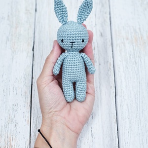 ZsebAmara - horgolt MINI nyuszi, marokállatka (bármilyen színben) - játék & sport - plüssállat & játékfigura - nyuszi - Meska.hu