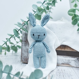 ZsebAmara - horgolt MINI nyuszi, marokállatka (bármilyen színben) - játék & sport - plüssállat & játékfigura - nyuszi - Meska.hu