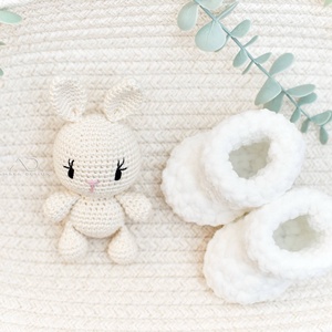 ZsebAmara MINI nyuszis babaköszöntő szett - játék & sport - plüssállat & játékfigura - nyuszi - Meska.hu