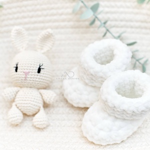 ZsebAmara MINI nyuszis babaköszöntő szett - játék & sport - plüssállat & játékfigura - nyuszi - Meska.hu