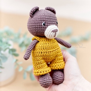 Horgolt öltöztethető mackó , Játék & Sport, Plüssállat & Játékfigura, Maci, Horgolás, Hímzés, MESKA