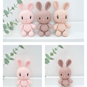 ZsebAmara - horgolt MINI nyuszi marokfigura 1 db - játék & sport - plüssállat & játékfigura - nyuszi - Meska.hu