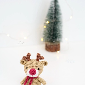 ZsebAmara - horgolt MINI rénszarvas, marokállatka - játék & sport - plüssállat & játékfigura - más figura - Meska.hu