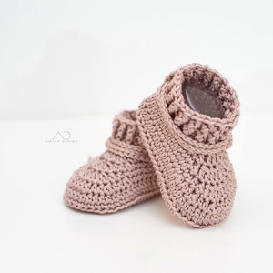 Horgolt babacipő - bármilyen színekben rendelhető - Meska.hu