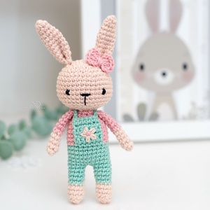 ZsebAmara - horgolt MINI nyuszi, marokállatka - játék & sport - plüssállat & játékfigura - nyuszi - Meska.hu