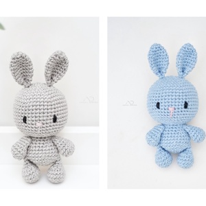 ZsebAmara - horgolt MINI nyuszi marokfigura 1 db - játék & sport - plüssállat & játékfigura - nyuszi - Meska.hu