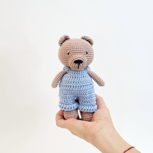 Horgolt öltöztethető mackó  - játék & sport - plüssállat & játékfigura - maci - Meska.hu