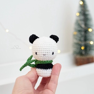 ZsebAmara - horgolt panda maci, marokfigura, Játék & Sport, Plüssállat & Játékfigura, Maci, Horgolás, Hímzés, MESKA