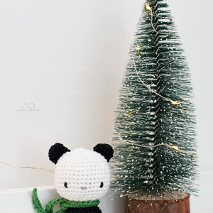 ZsebAmara - horgolt panda maci, marokfigura - játék & sport - plüssállat & játékfigura - maci - Meska.hu