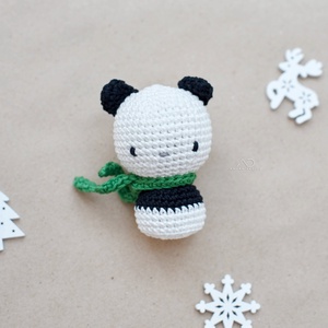 ZsebAmara - horgolt panda maci, marokfigura - játék & sport - plüssállat & játékfigura - maci - Meska.hu