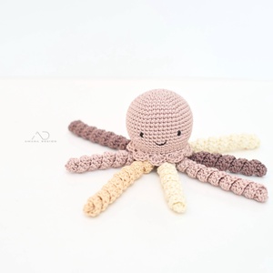 Horgolt KIS barna polip - játék & sport - babalátogató ajándékcsomag - Meska.hu