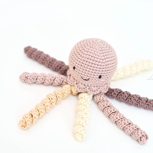 Horgolt KIS barna polip - játék & sport - babalátogató ajándékcsomag - Meska.hu