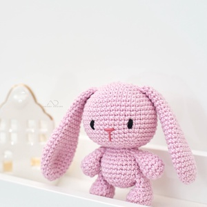 ZsebAmara - horgolt MINI nyuszi marokfigura lógó fülekkel - játék & sport - plüssállat & játékfigura - nyuszi - Meska.hu