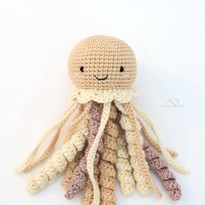 Horgolt KIS homok polip krém gallérral - baba - mama - babalátogató ajándékcsomag - Meska.hu