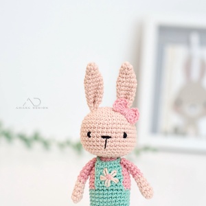 ZsebAmara - horgolt MINI nyuszi, marokállatka - játék & sport - plüssállat & játékfigura - nyuszi - Meska.hu