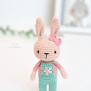 ZsebAmara - horgolt MINI nyuszi, marokállatka, Játék & Sport, Plüssállat & Játékfigura, Nyuszi, Horgolás, Hímzés, MESKA