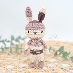 ZsebAmara - horgolt MINI nyuszi, marokállatka, Játék & Sport, Plüssállat & Játékfigura, Nyuszi, Horgolás, Hímzés, MESKA