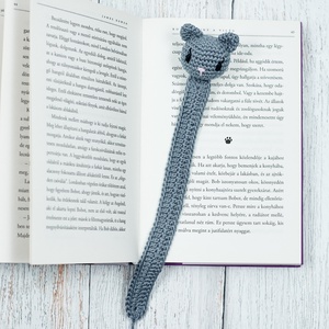 Horgolt könyvjelző - CICA - Meska.hu
