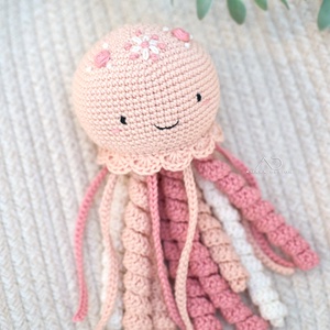 Bababarát horgolt polip, ajándék babáknak - játék & sport - plüssállat & játékfigura - polip, medúza - Meska.hu