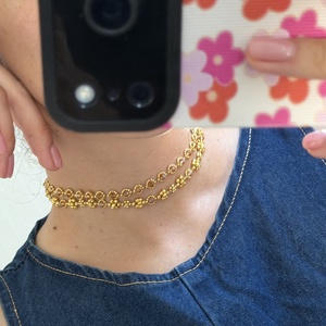 Arany ragyogás � Kézzel készített gyöngy choker nyaklánc szett - Meska.hu