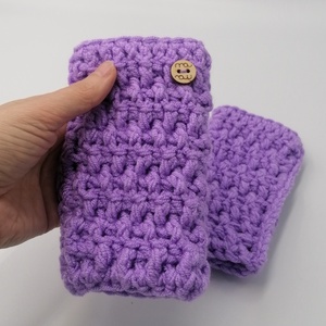 Mini lila kesztyű kislányoknak - Meska.hu