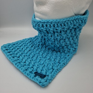 Türkiz mellkast is melegítő csősál , Ruha & Divat, Sál, Sapka, Kendő, Sál, Horgolás, MESKA