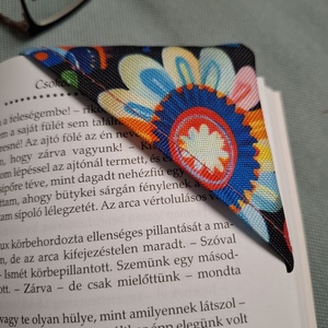 Könyvjelző - virágos, Könyv & Zene, Könyvjelző, Varrás, MESKA