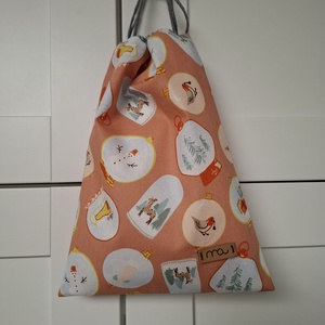 Mikulás zsák - uzsonnás tasak prémium minőségi anyagból - Meska.hu