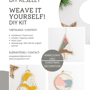 Sződd magad! DIY készlet - Karácsonyi díszek, DIY (Csináld magad), Egységcsomag, Szövés, MESKA