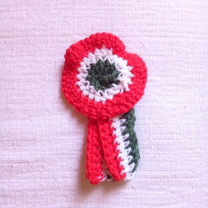 horgolt kokárda - ékszer - kitűző és bross - Meska.hu horgolt kokárda - ékszer - kitűző és bross - Meska.hu