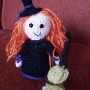 horgolt boszorkány figura Halloweenra - halloween - halloweeni figurák - Meska.hu horgolt boszorkány figura Halloweenra - halloween - halloweeni figurák - Meska.hu