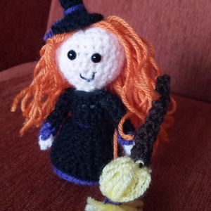horgolt boszorkány figura Halloweenra - halloween - halloweeni figurák - Meska.hu horgolt boszorkány figura Halloweenra - halloween - halloweeni figurák - Meska.hu