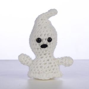 Horgolt szellem figura Halloweenra - otthon & életmód - dekoráció - halloween - halloweeni figurák - Meska.hu