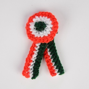 Horgolt kokárda - ékszer - kitűző és bross - kitűző - Meska.hu