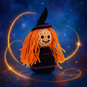 horgolt Halloween kollekció  boszorkány, kaszás, szellem, töklámpás - otthon & életmód - dekoráció - halloween - halloweeni figurák - Meska.hu