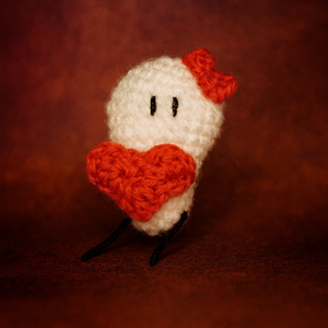 horgolt Bigli és Migli szerelmes pár - otthon & életmód - dekoráció - asztal és polc dekoráció - asztaldísz - Meska.hu